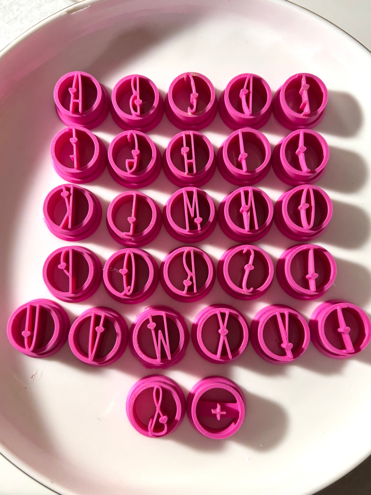 Love Letters Initial Stamps Set