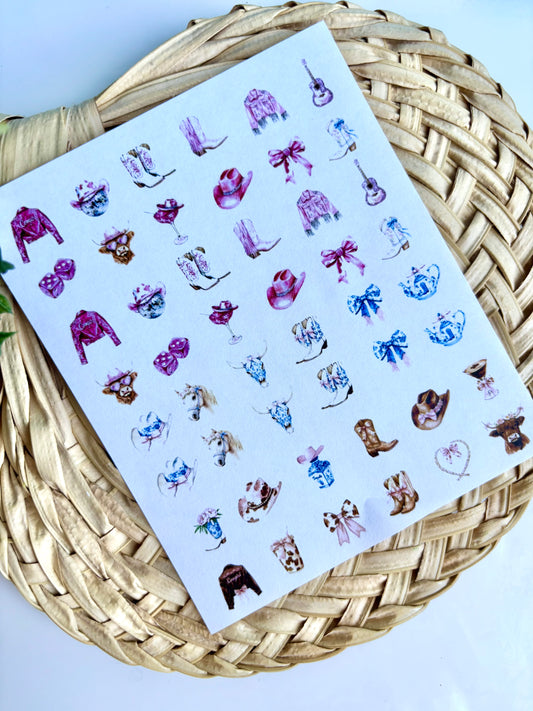 Cowgirl Charm Transfer Paper