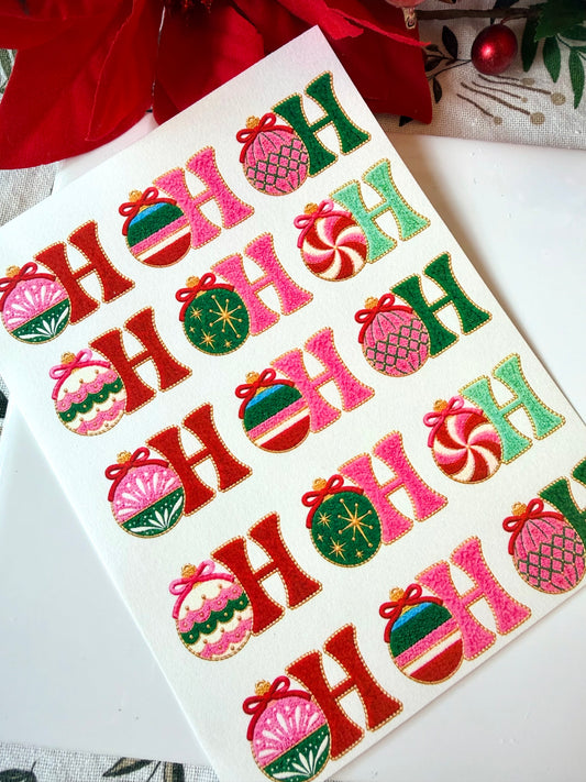 Ho Ho Ho Fitted Cutter & Transfers