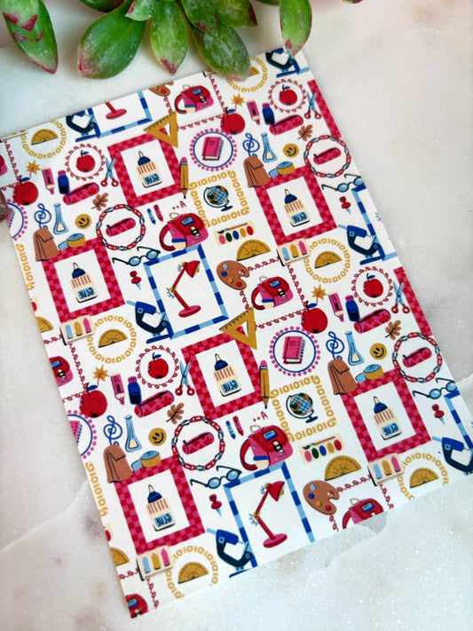 School Motif Transfer Paper