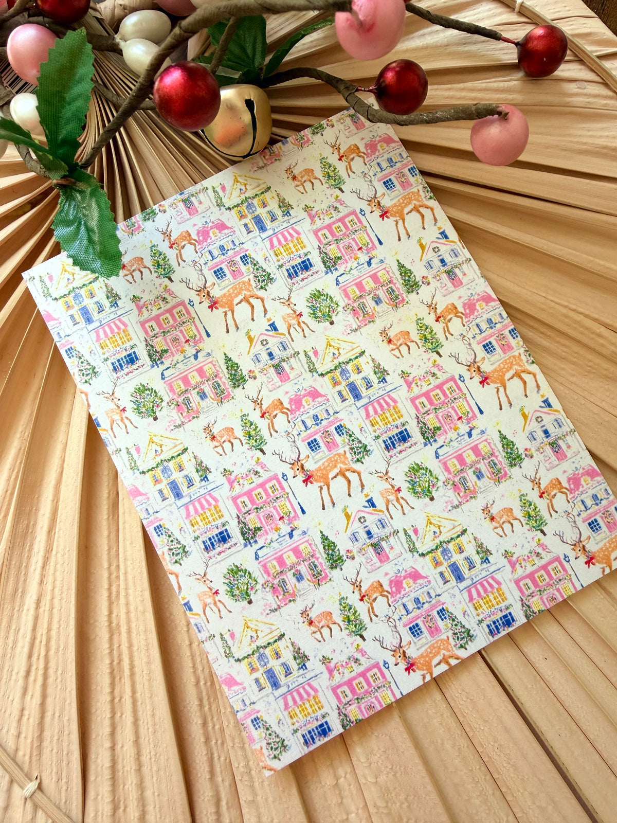 Reindeer Village Transfer Paper