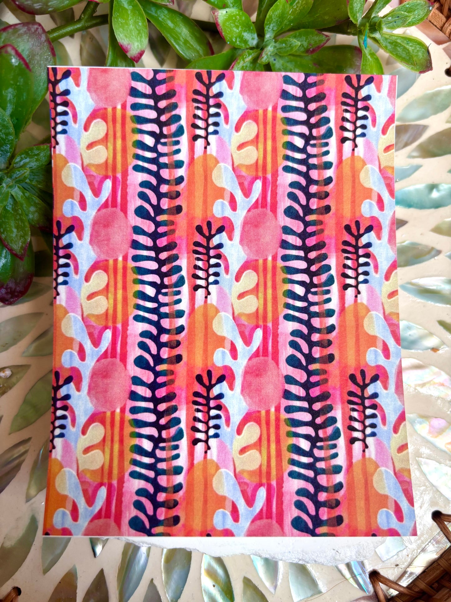 Tropical Coral Transfer Paper