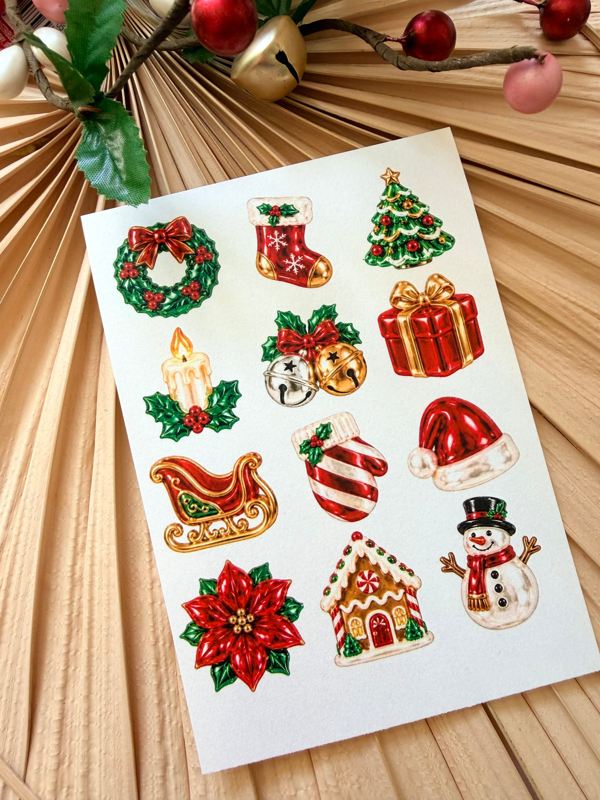 Christmas Glass Transfer Paper