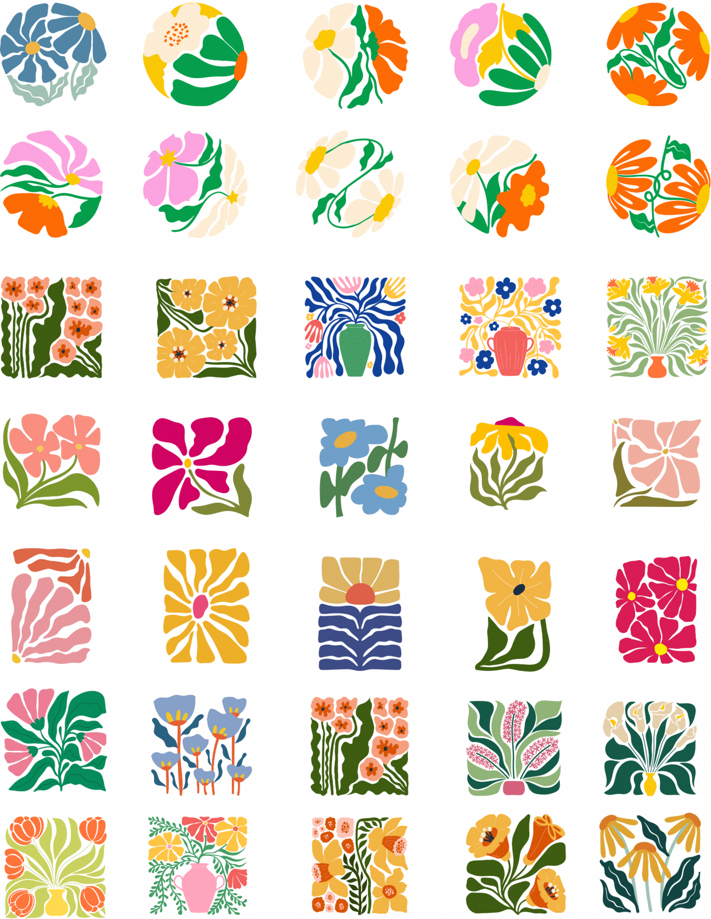Matisse Floral Charms Transfer Paper