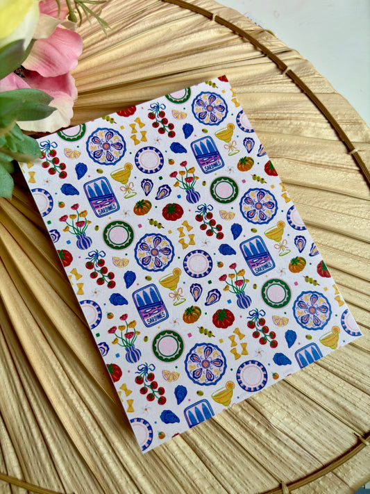 Oysters & Sardines Transfer Paper