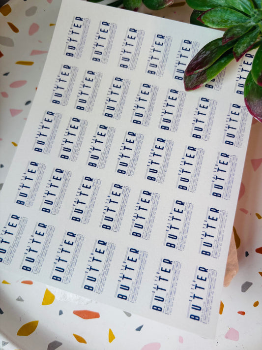 Butter Transfer Paper & Cutter Options