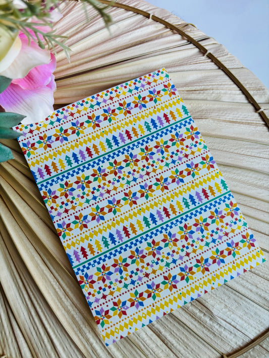 Fair Isle Colorful Transfer Paper