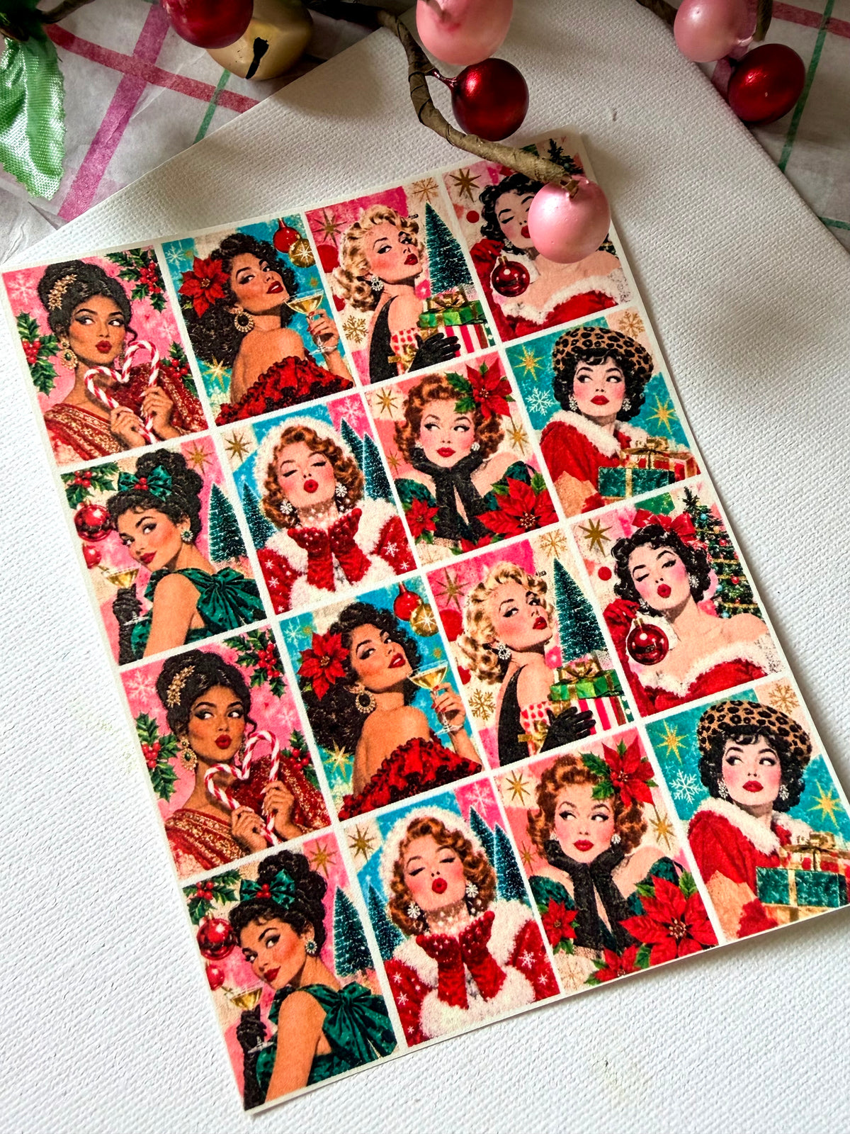 Glam Holiday Ladies Transfer Paper