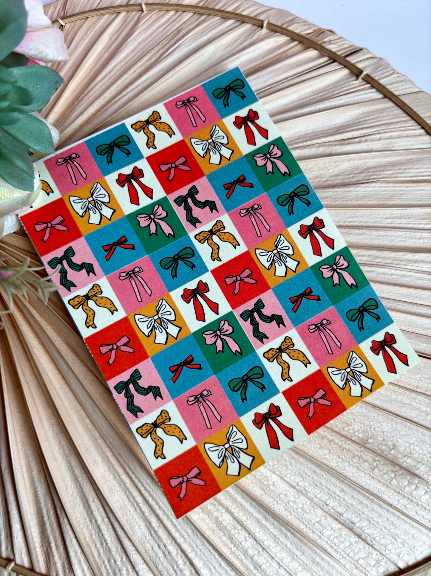 Bow Squares Transfer Paper