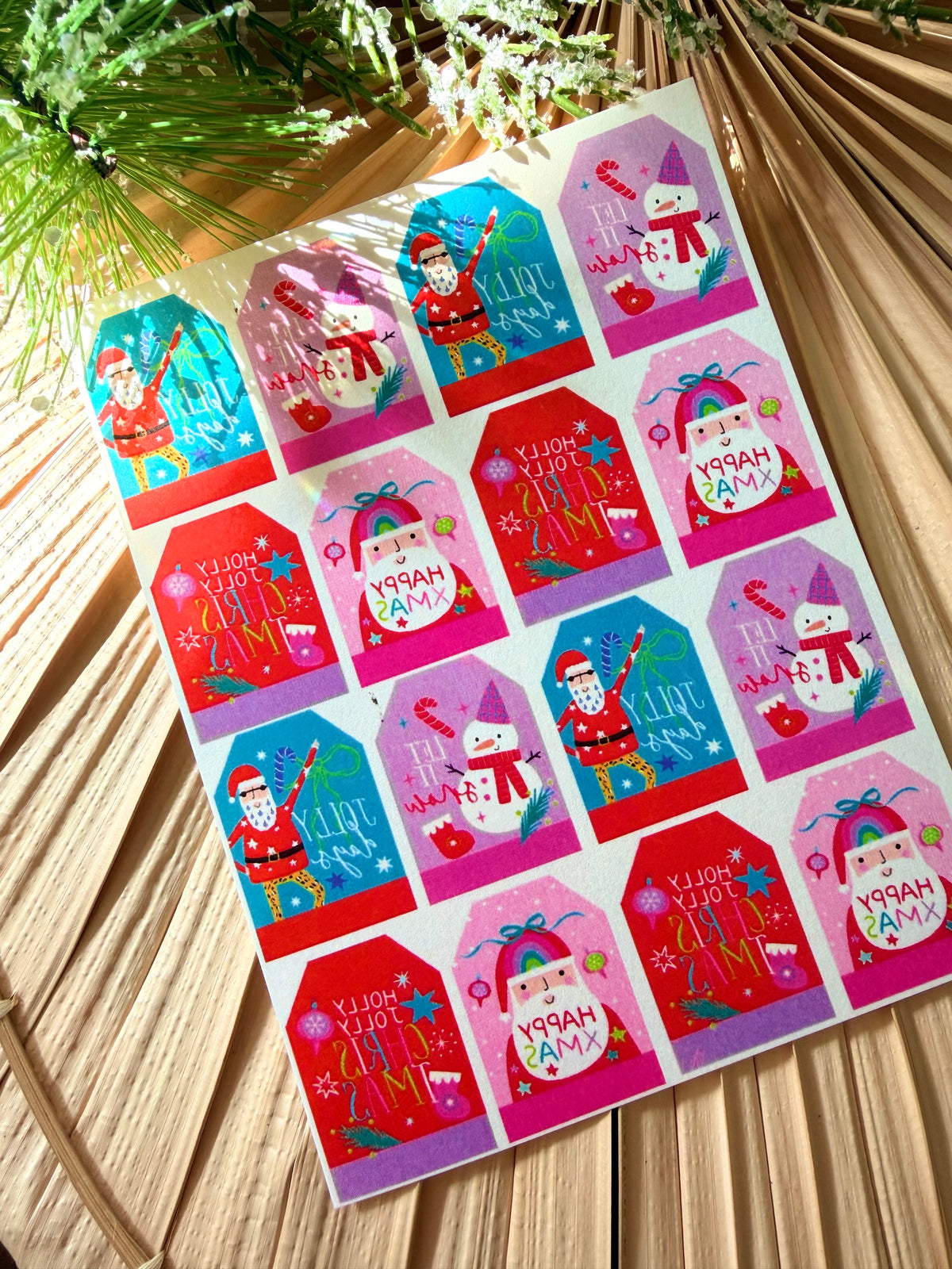 Merry Gift Tag Transfers & Fitted Cutter