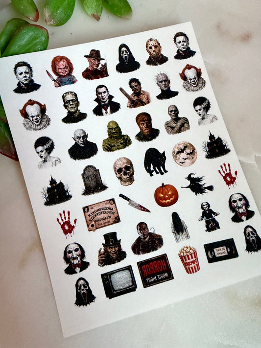 Horror Flick Charm Transfer Paper