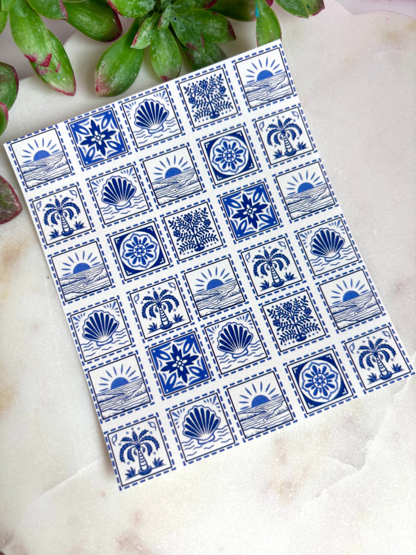 Blue Island Stamp Transfer Paper
