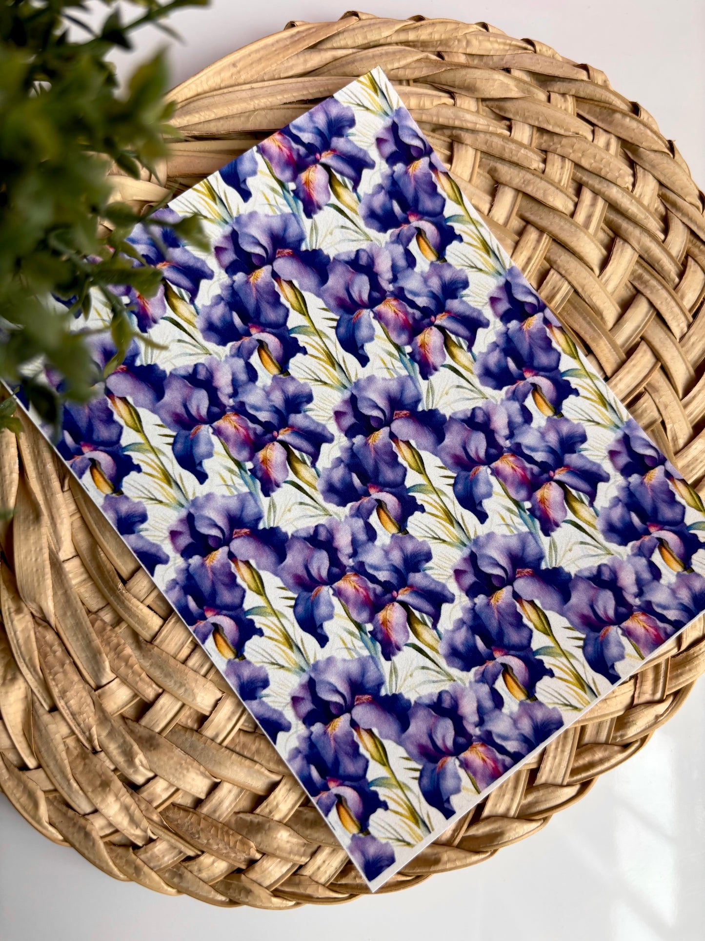 Purple Iris Transfer Paper