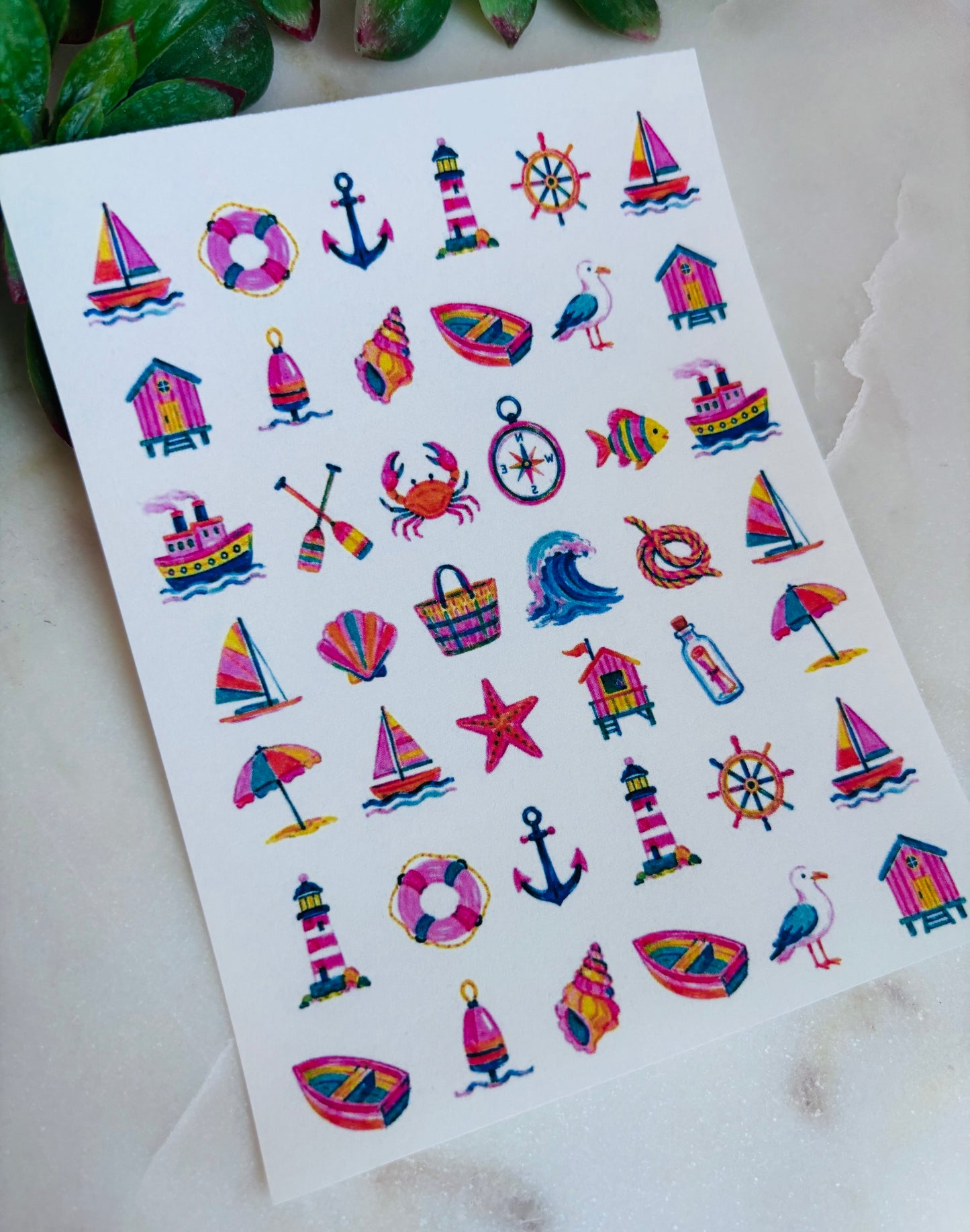 Whimsy Nautical Charm Transfer Paper