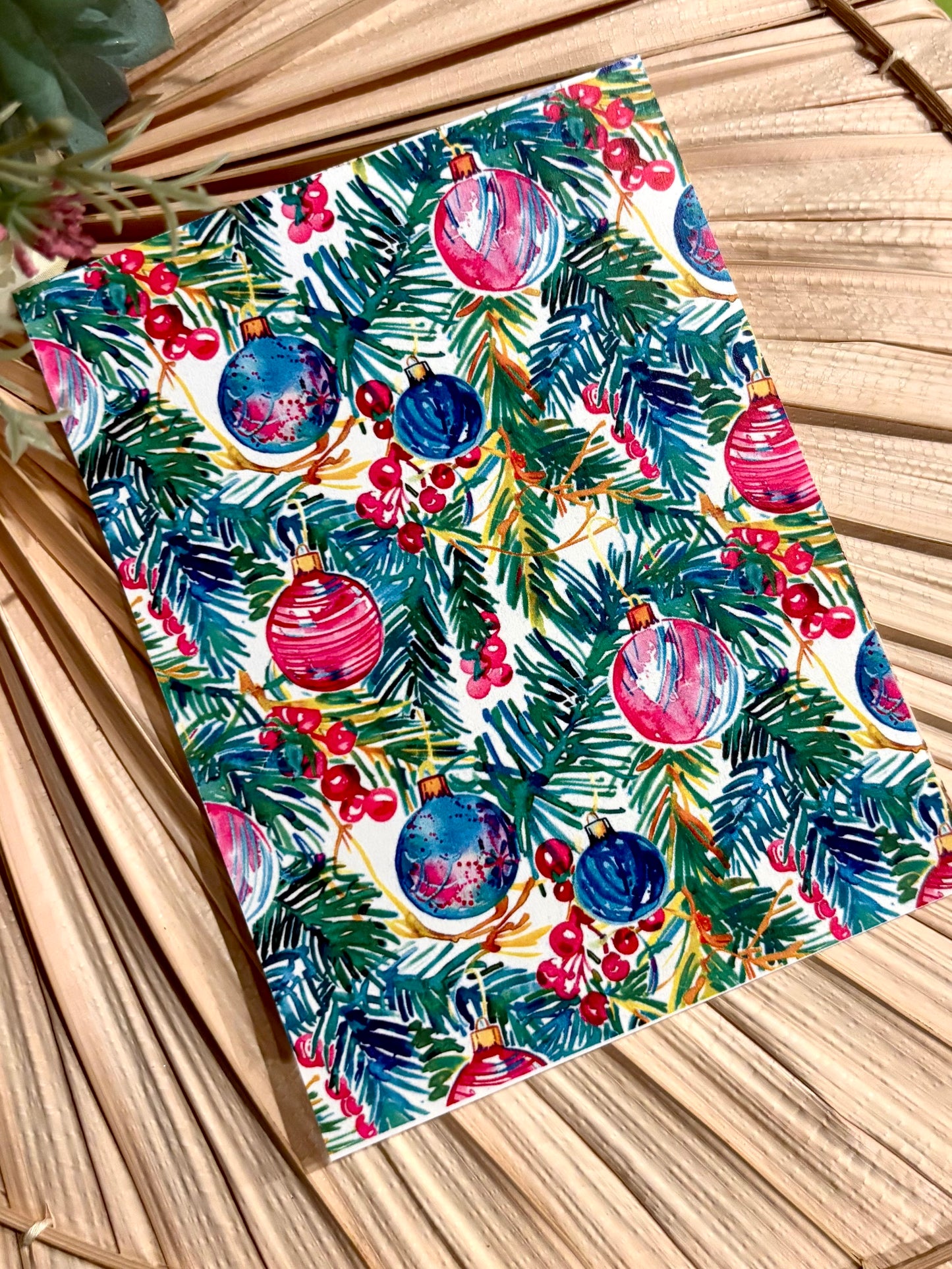 Pines & Ornaments Transfer Paper