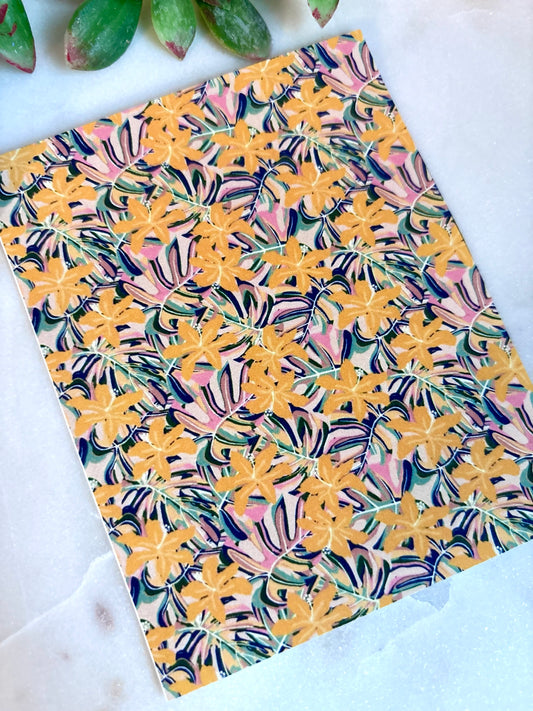 Yellow Monstera Transfer Paper