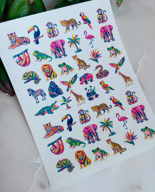 Whimsy Animal Charm Transfer Paper