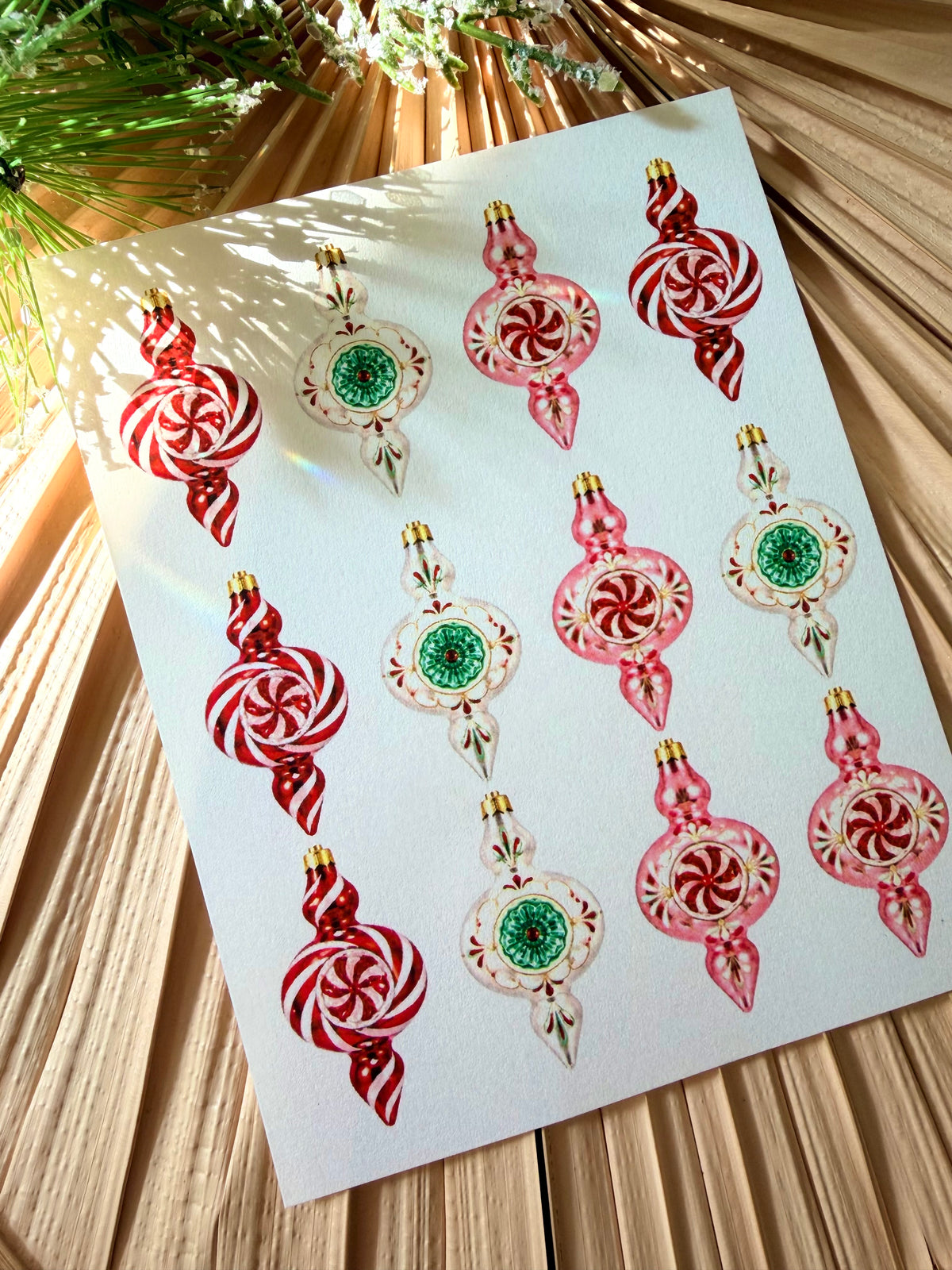 Retro Ornament Transfers & Fitted Cutter