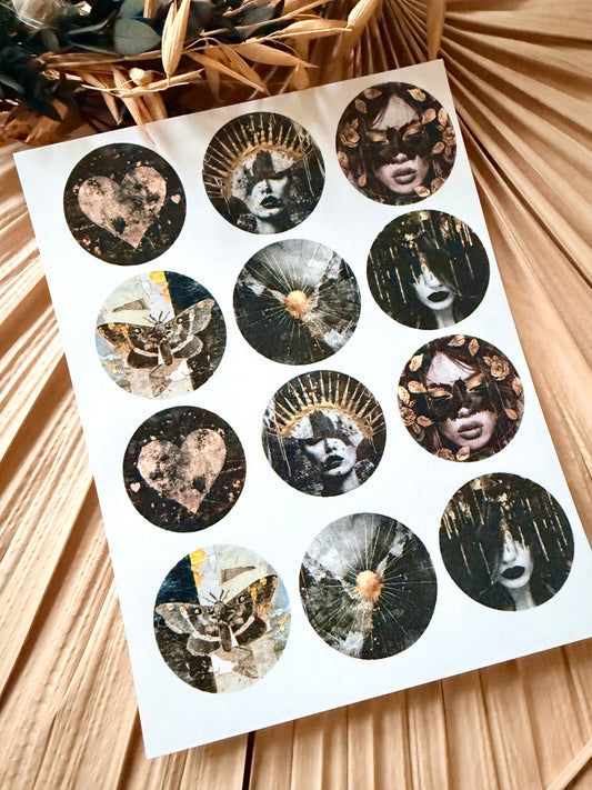 Gothic Circles Transfer Papers