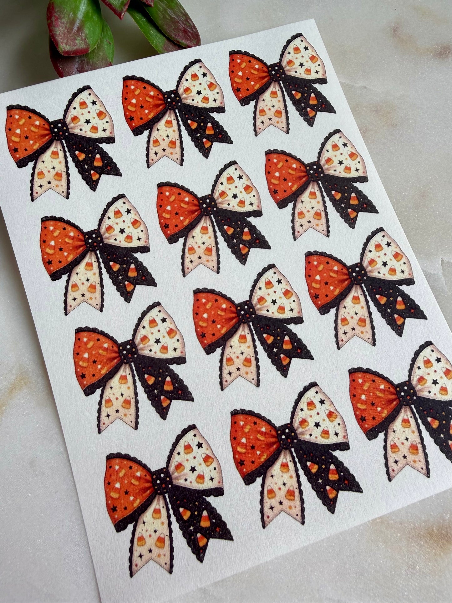 Halloween Bow Transfers & Cutter