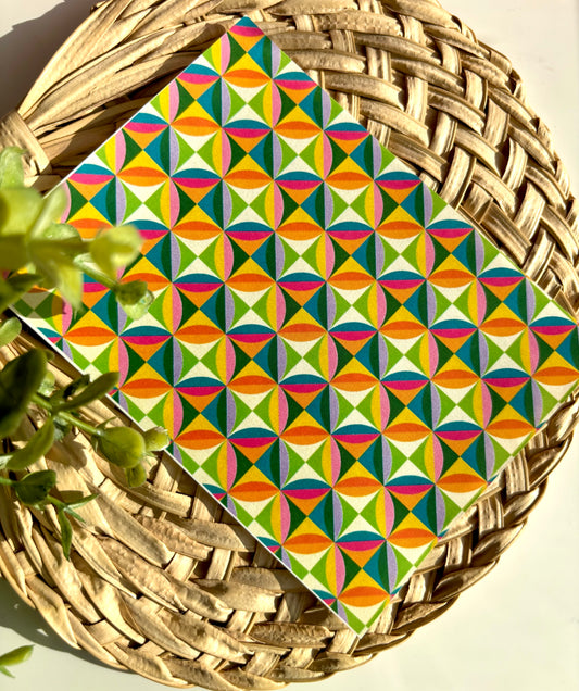 Geometric F Transfer Paper