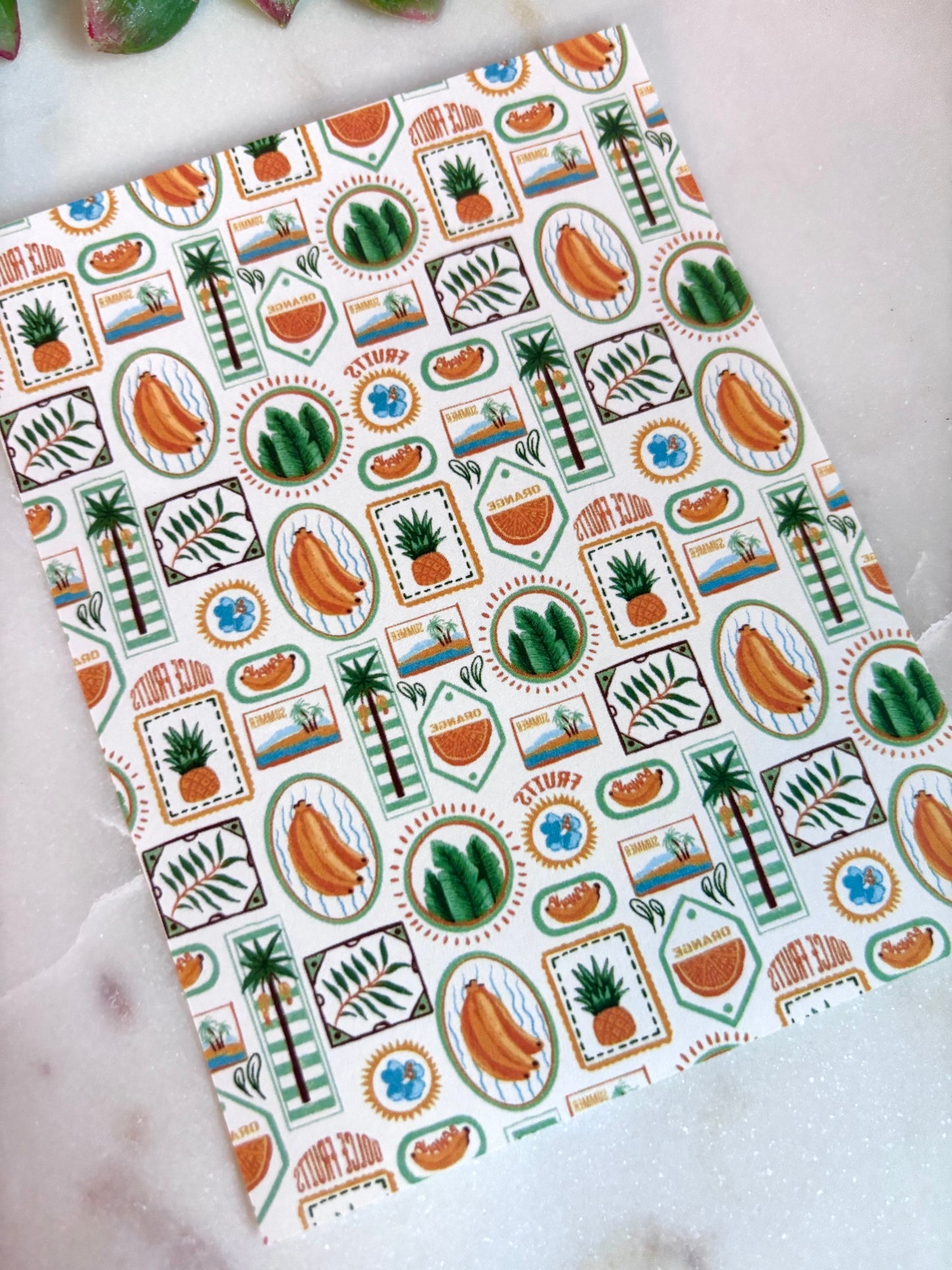 Banana Motif Transfer Paper
