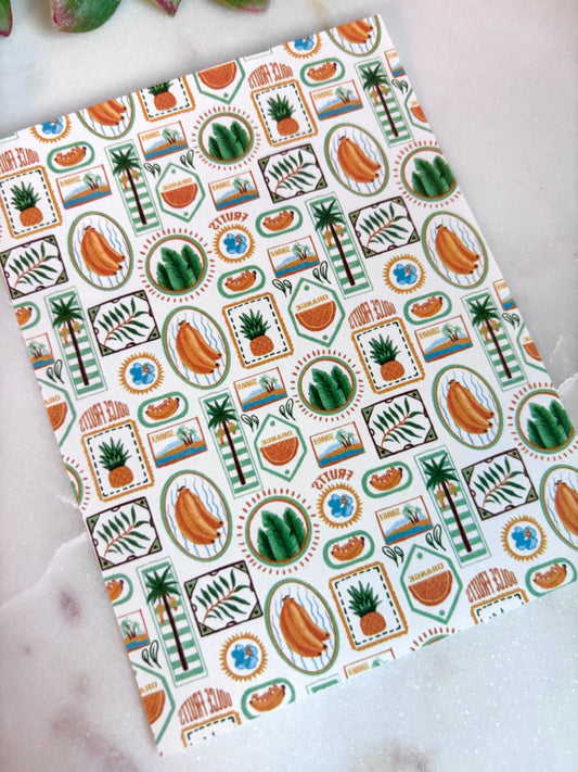 Banana Motif Transfer Paper