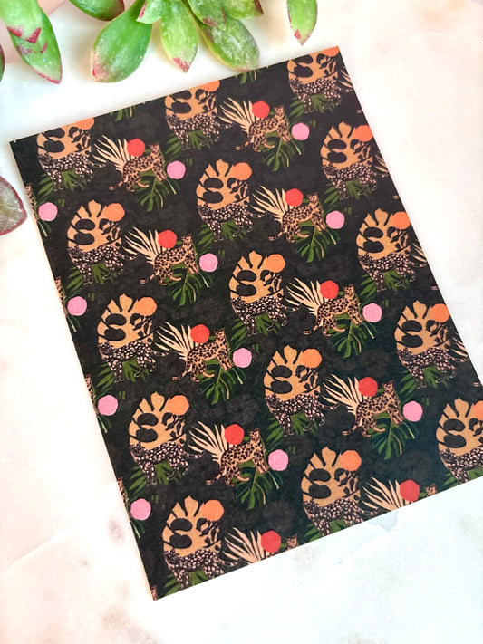 Leopard Monstera Transfer Paper