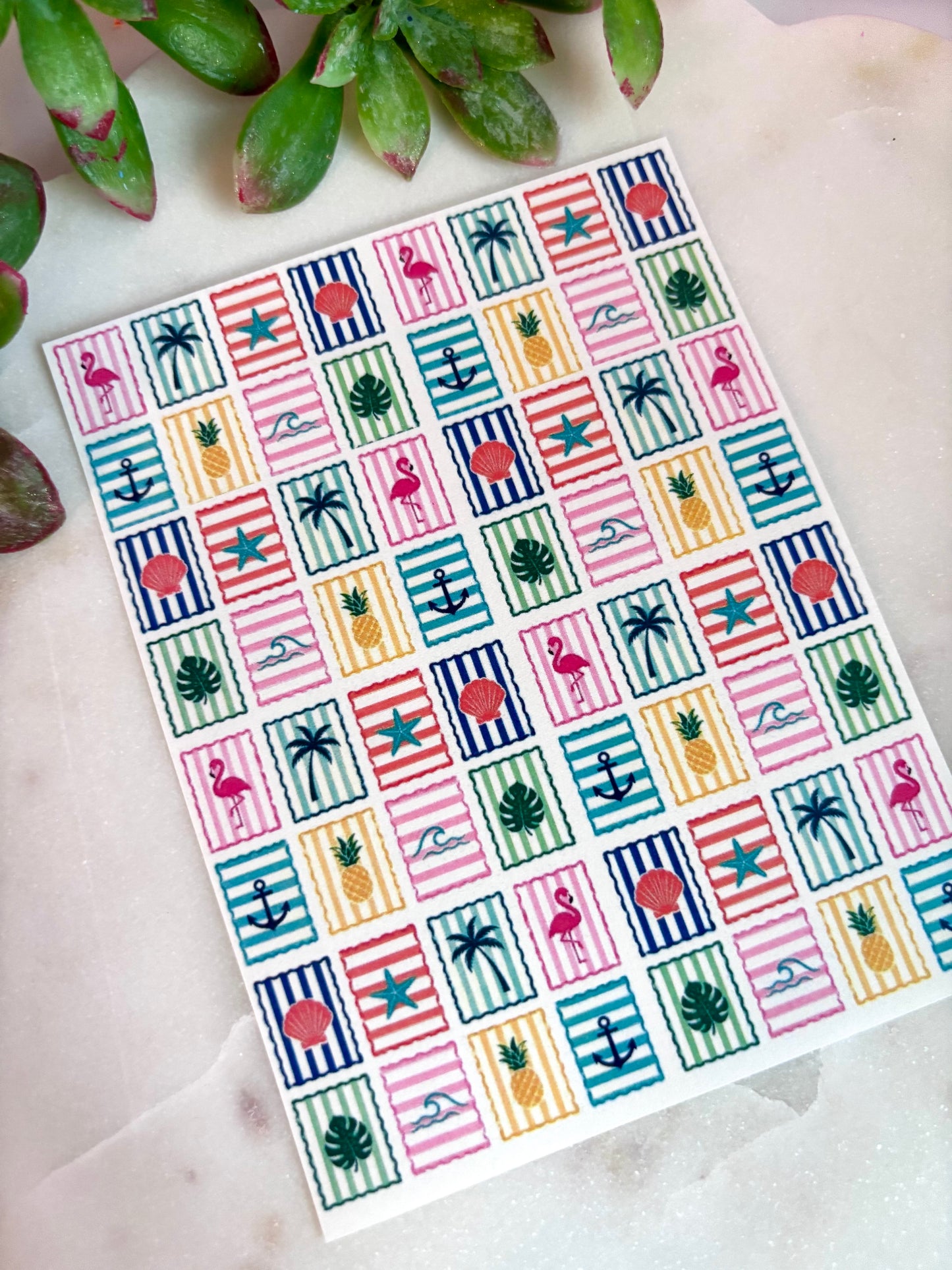 Preppy Beach Transfer Papers