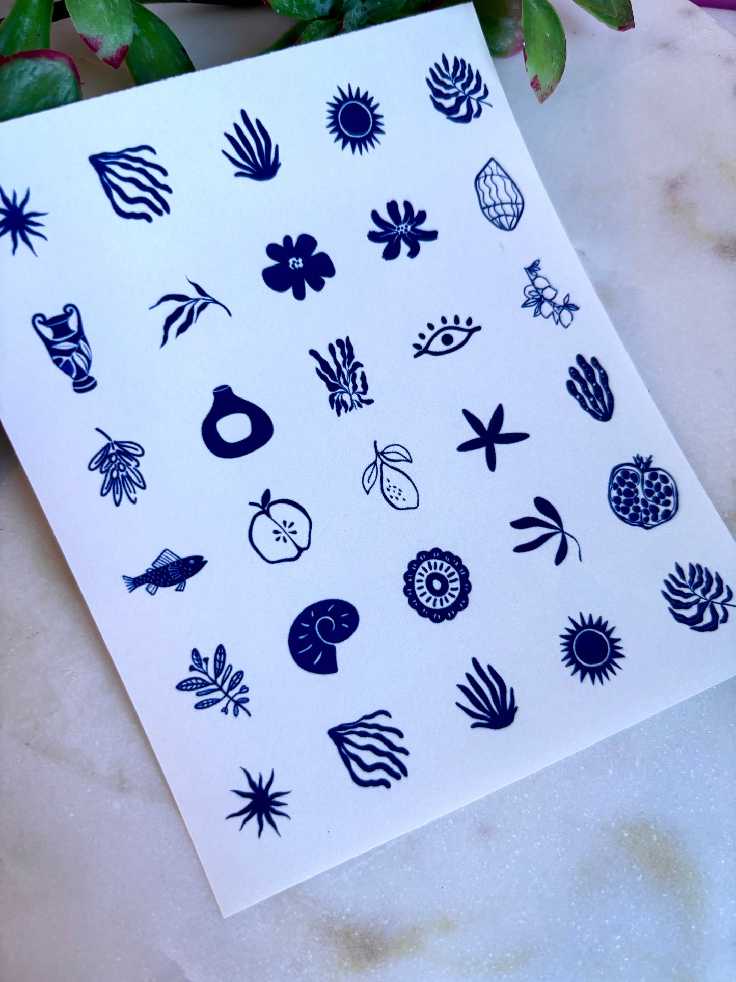Matisse Sea A Charm Transfer Paper