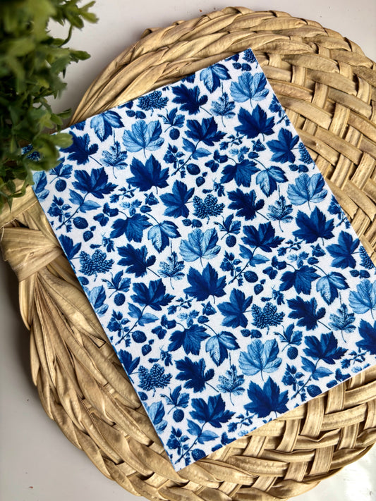 Blue Leaves Transfer Paper