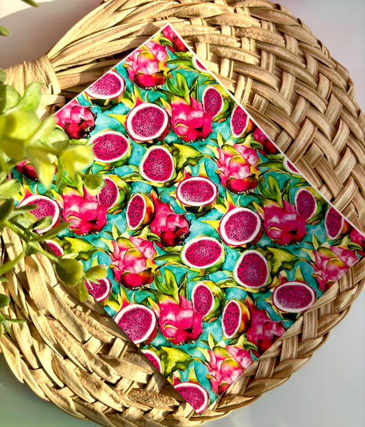 Dragonfruit Teal Transfer Paper