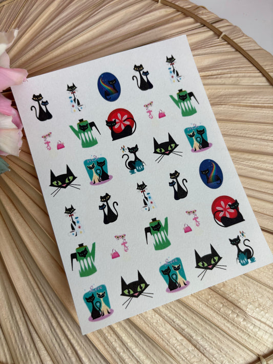 Atomic Kitty Charms Transfer Paper