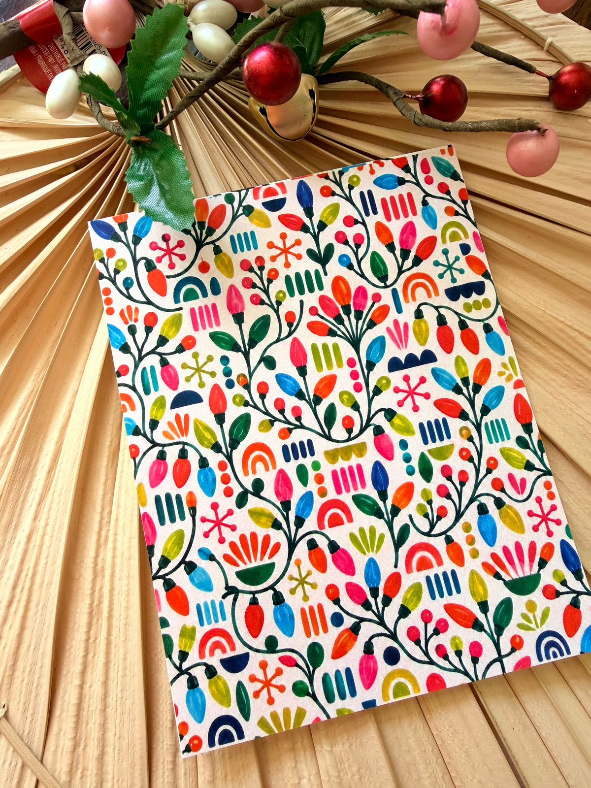Abstract Holiday Doodle Transfer Paper