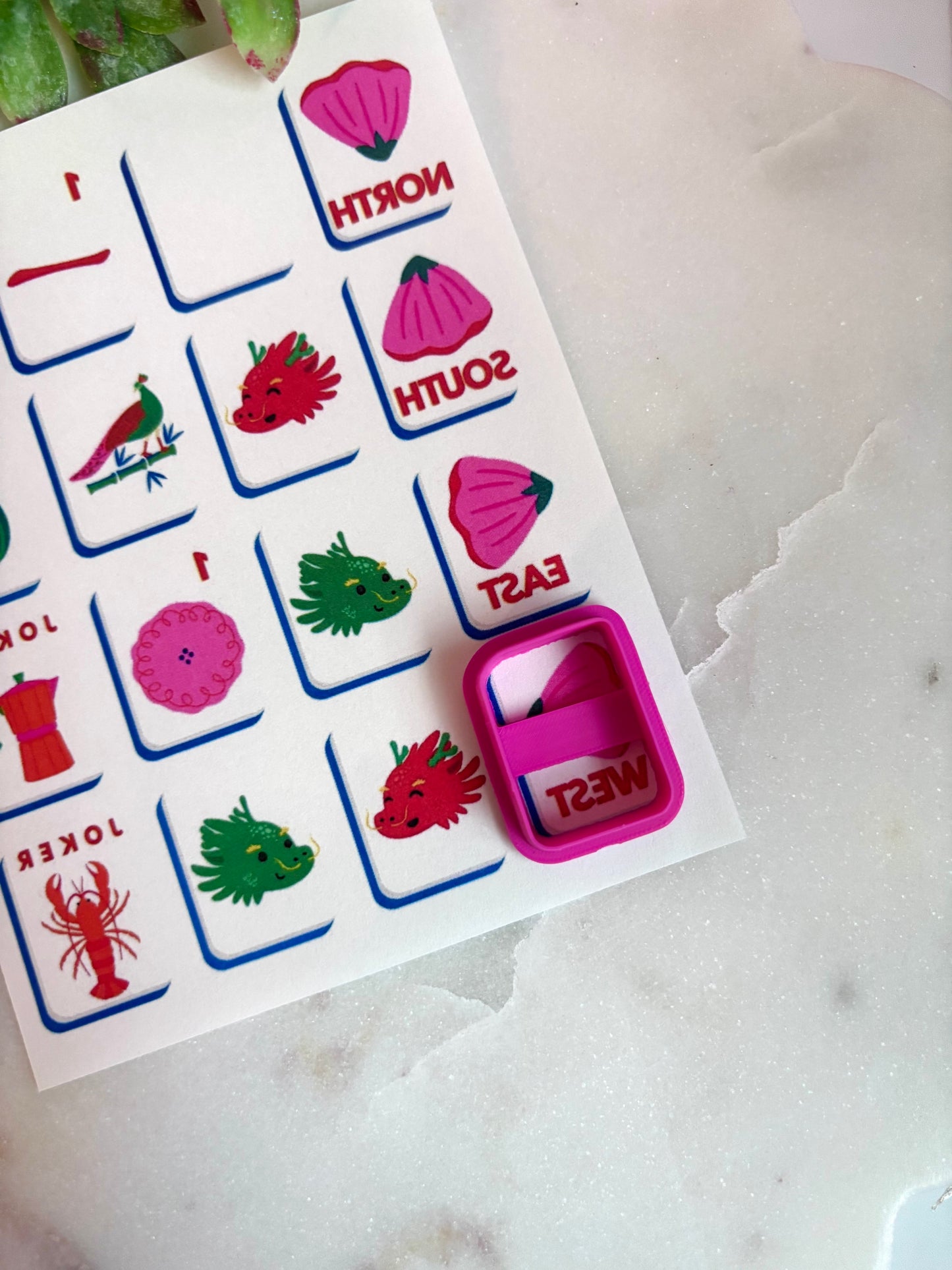 Mah Jong Transfer Paper & Cutter Options