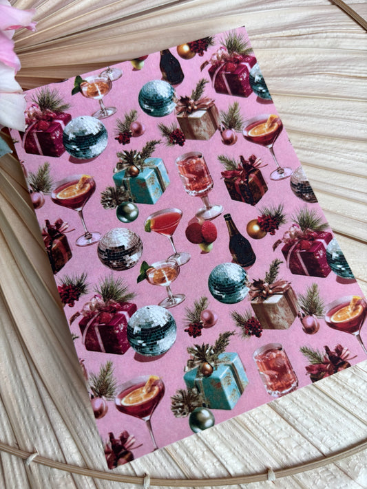 Party Scene Transfer Paper