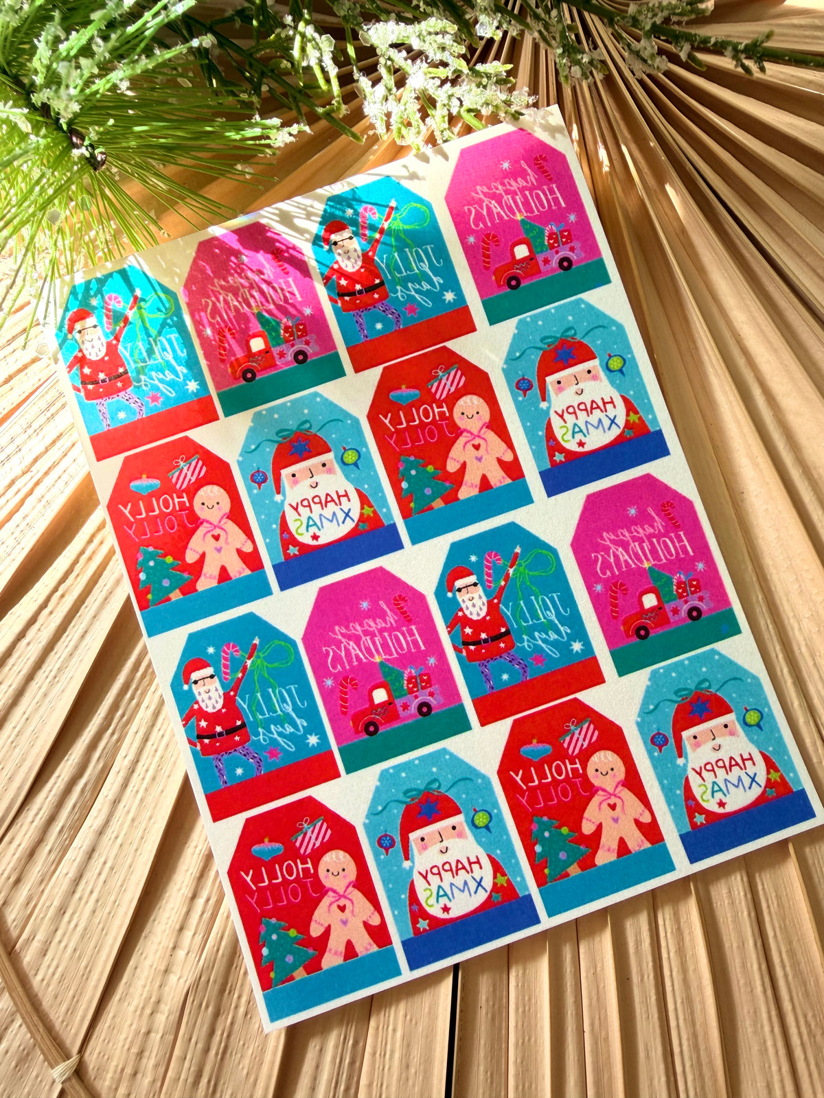 Merry Gift Tag Transfers & Fitted Cutter