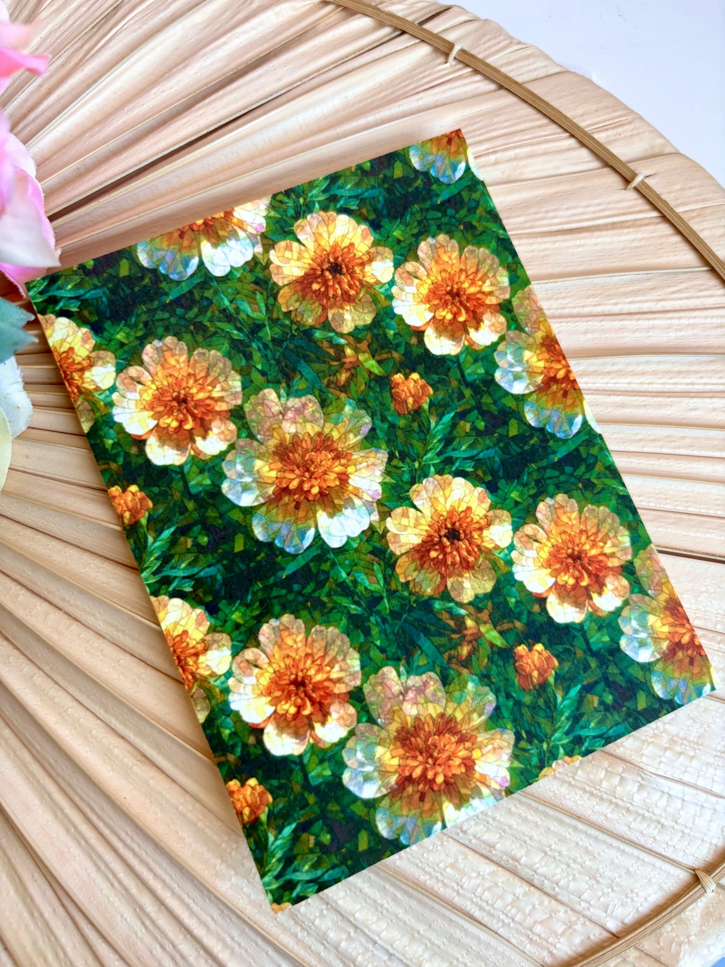 Marigold Birth Flower (October) Transfer Paper