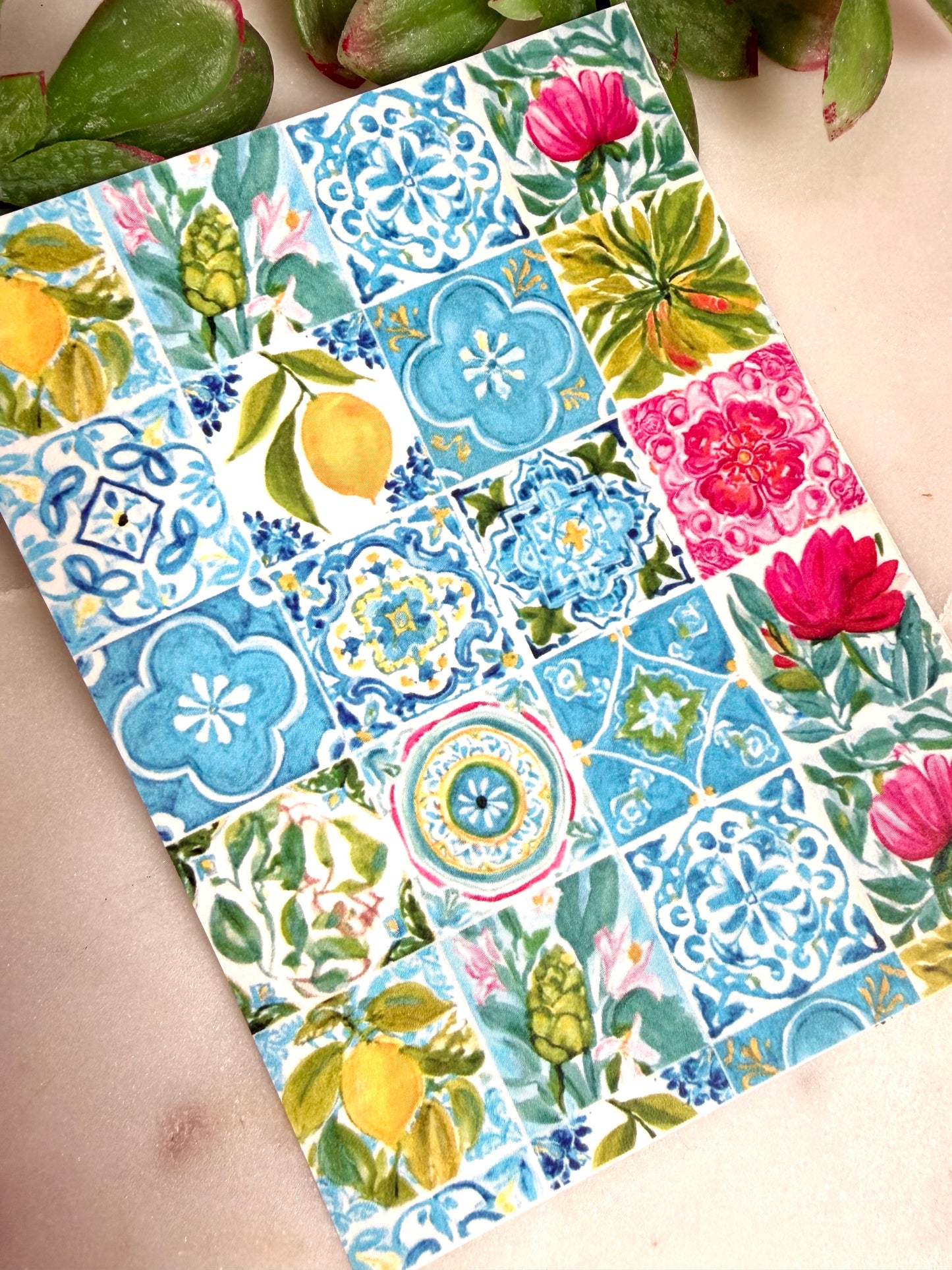 Mediterranean Whimsy Tile Transfer Papers