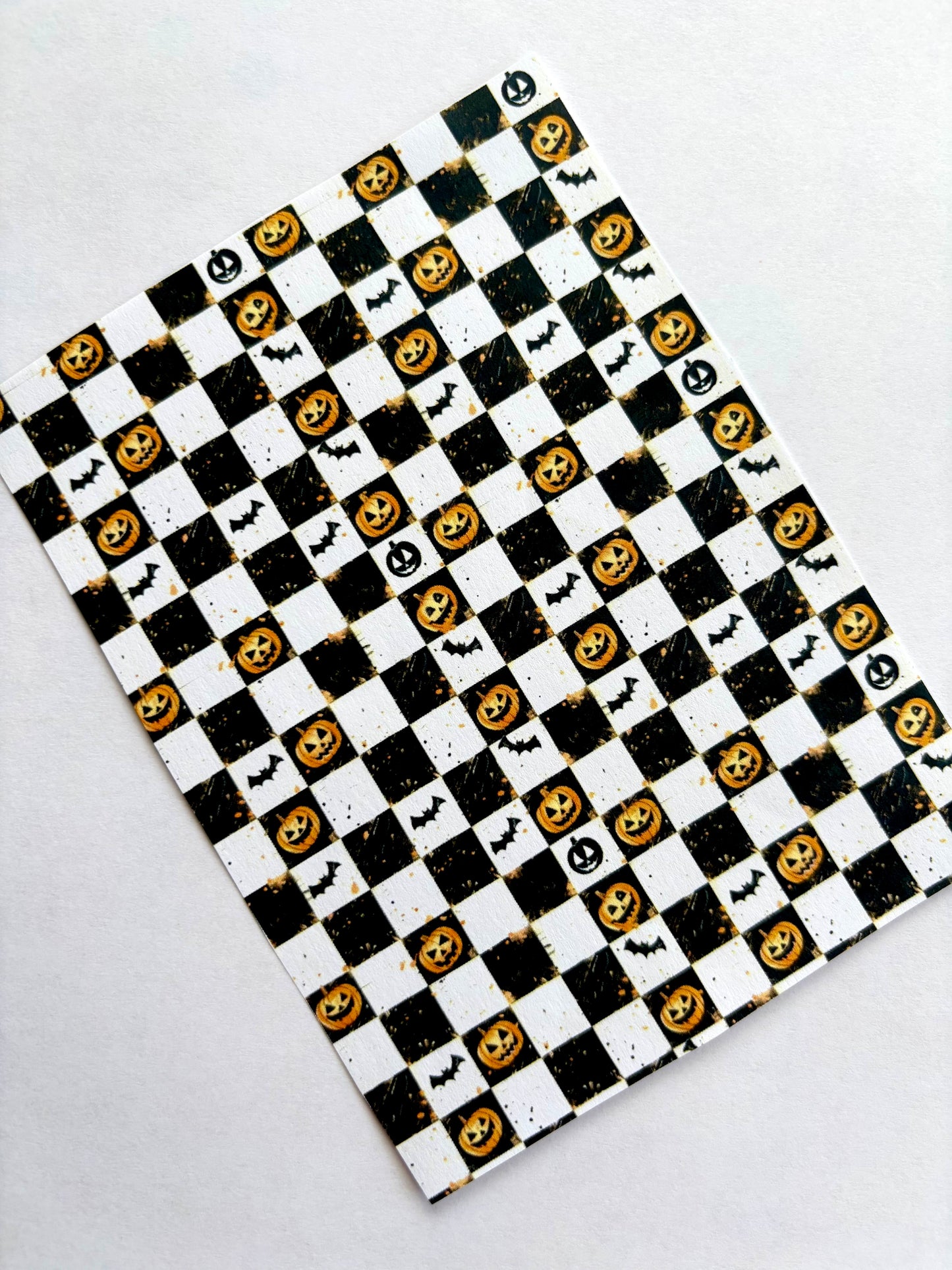 Pumpkin Checks Transfer Paper
