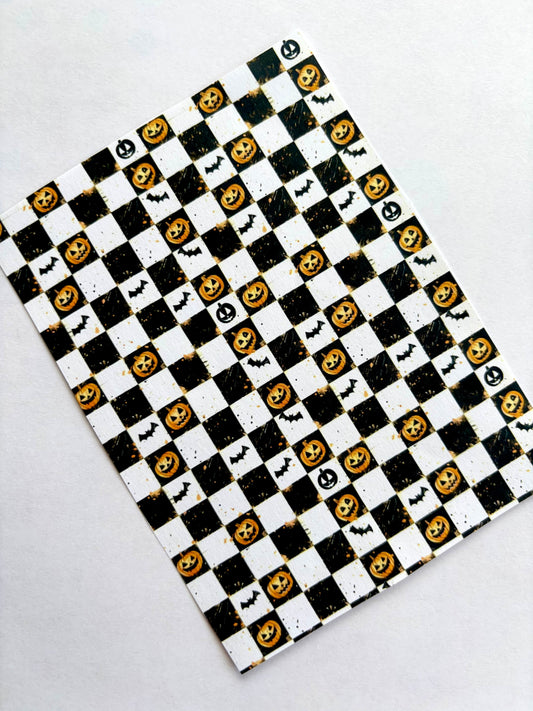 Pumpkin Checks Transfer Paper