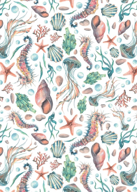 Sea Creatures Transfer Paper