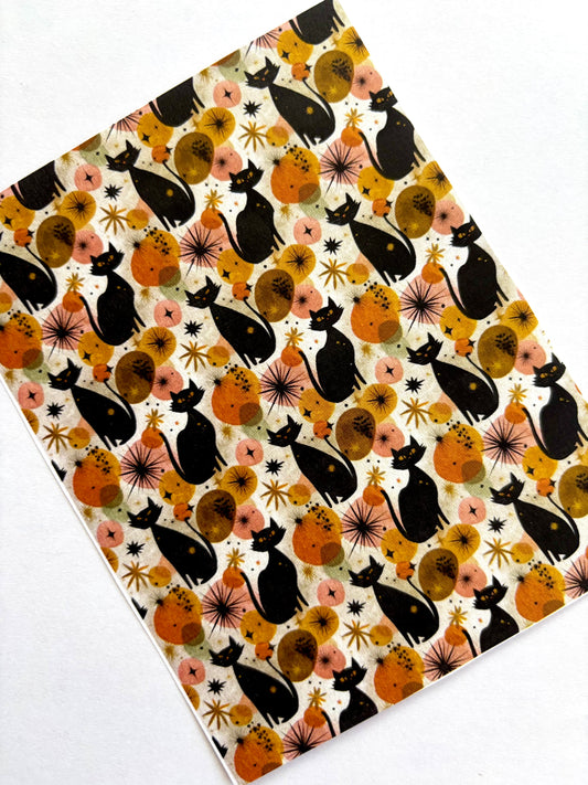 Autumn Atomic Kitty Transfer Paper