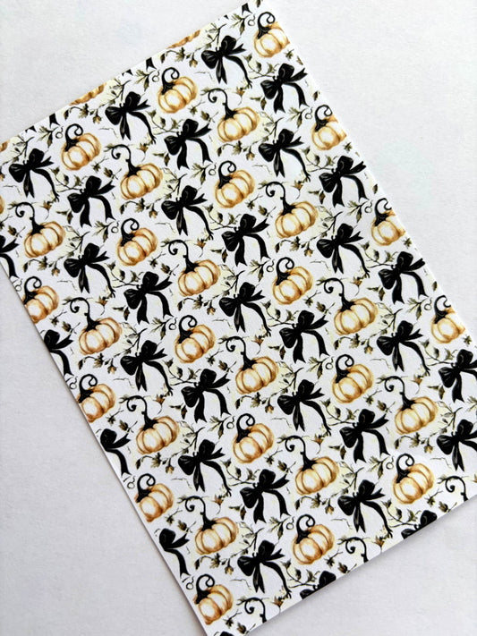 Bows&Pumpkins Transfer Paper