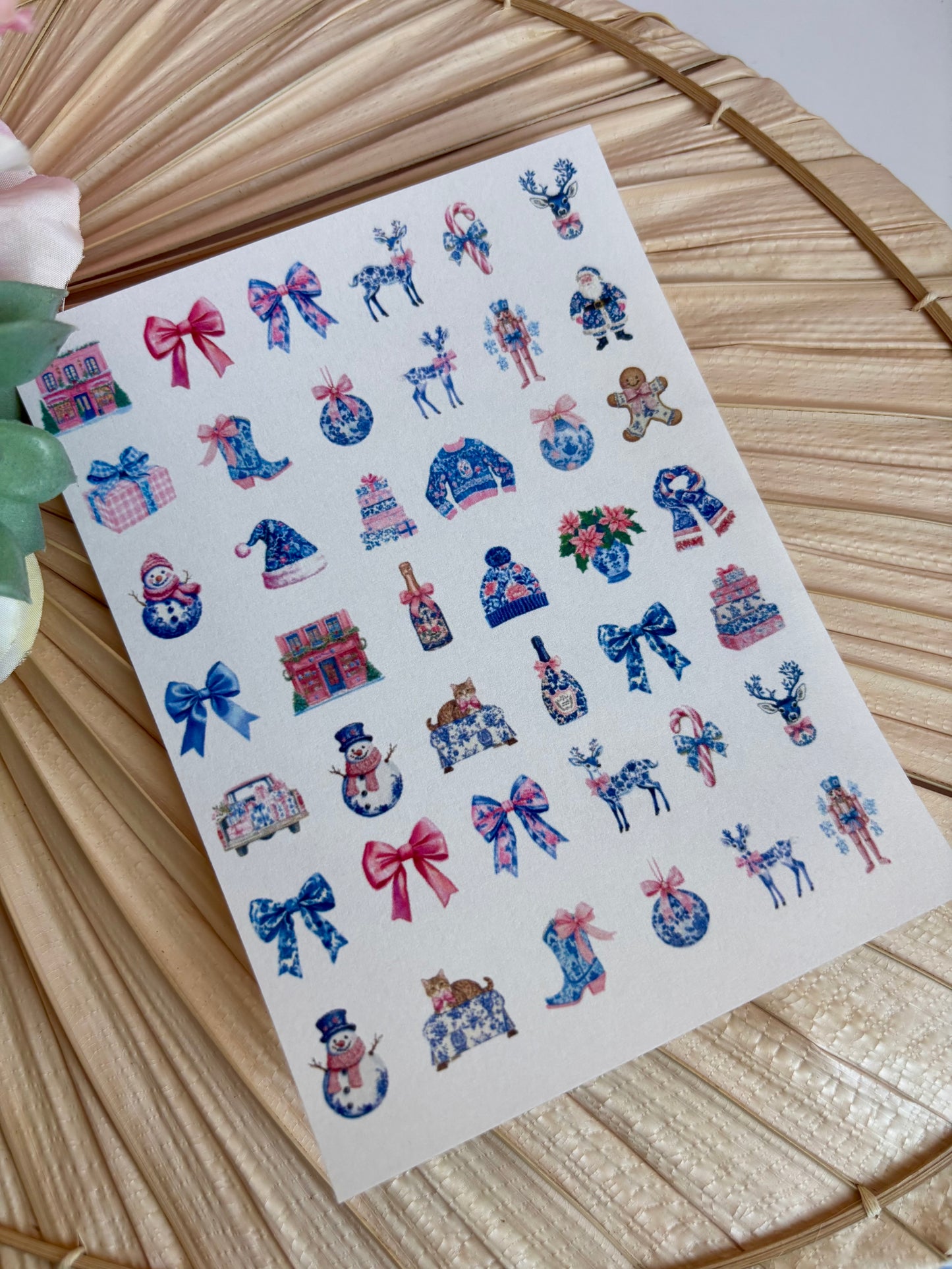 Coquette Christmas Charms Transfer Paper