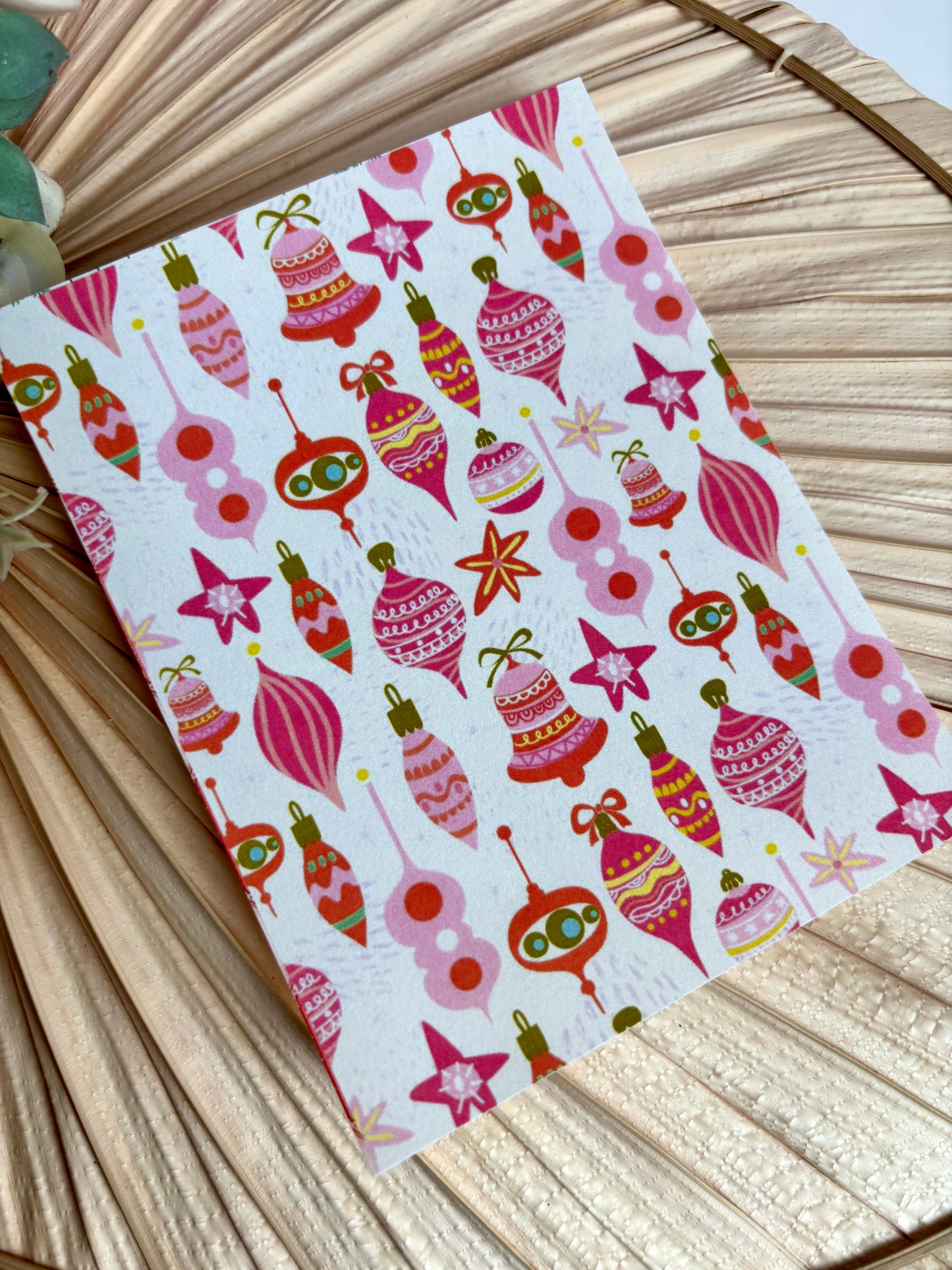 Pinky Baubles Transfer Paper