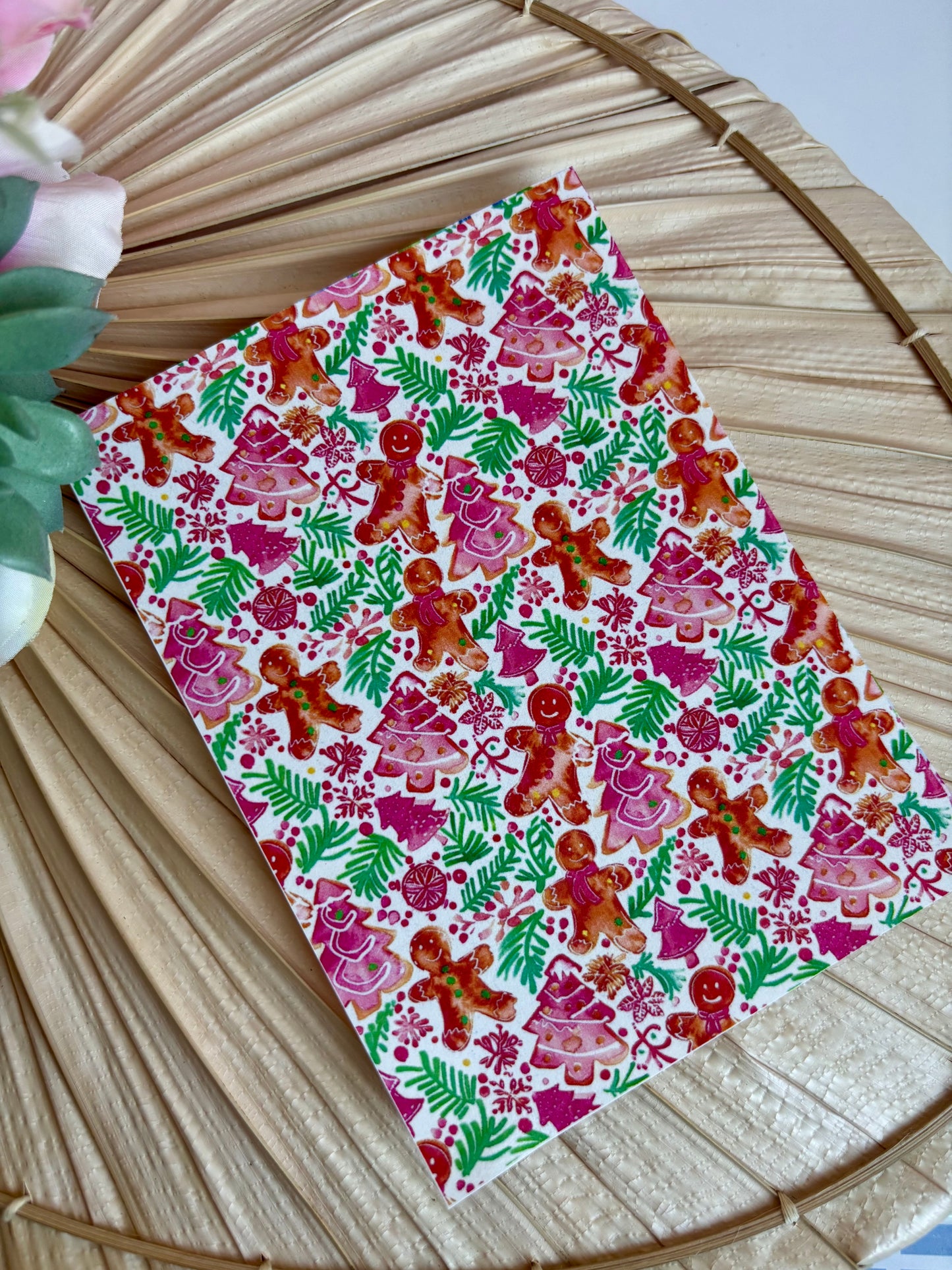 Gingerbread Trees Transfer Paper