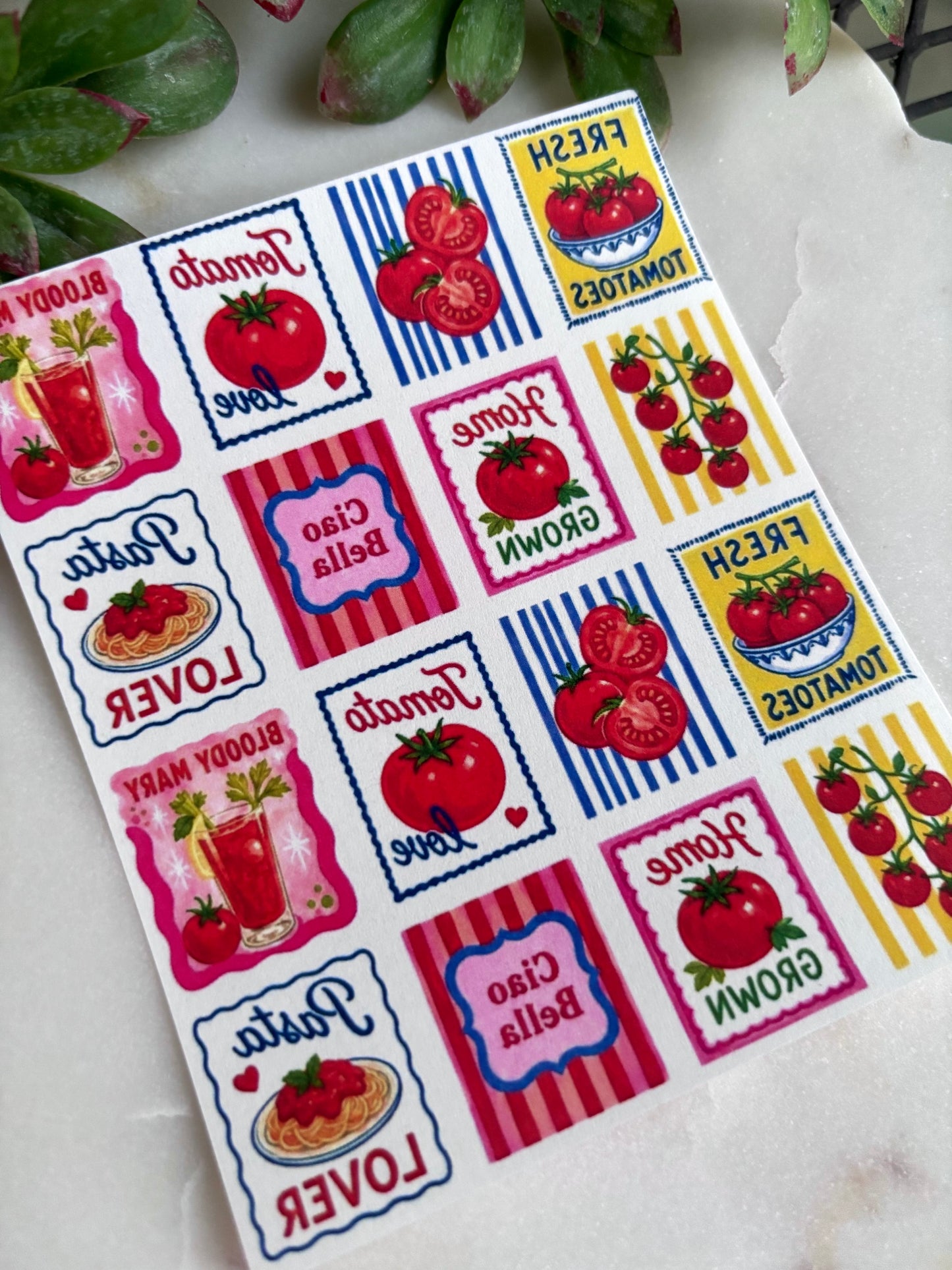 Tomato Tile Transfer Paper