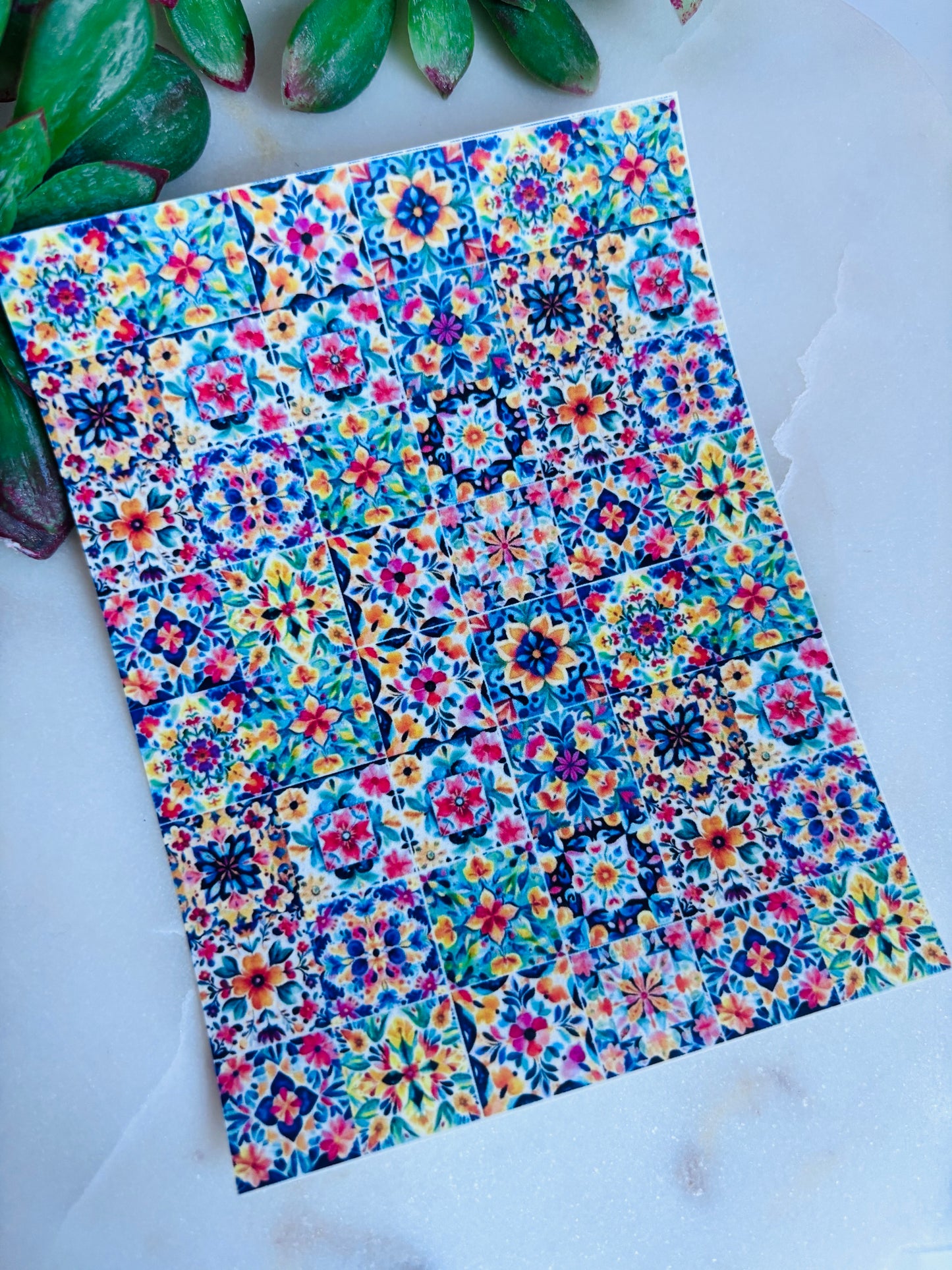 Talavera Tile Transfer Paper