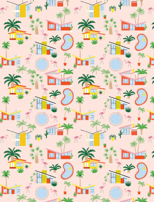 Mid Century Summer Transfer Paper